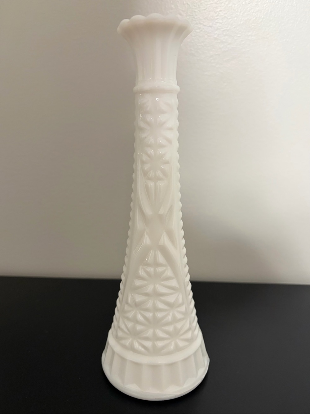 Milk Glass Flower Vase
